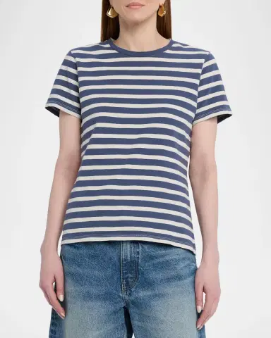 Nili Lotan Lana Striped Short-Sleeve T-Shirt | Thumbnail 4 Nili Lotan Lana Striped Short-Sleeve T-Shirt | Thumbnail 4