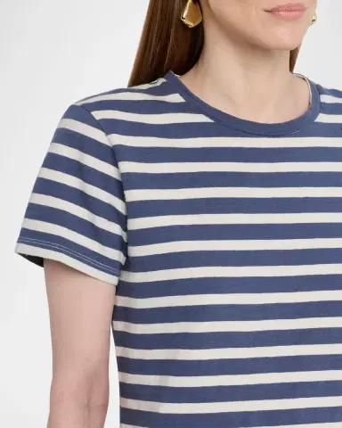 Nili Lotan Lana Striped Short-Sleeve T-Shirt | Thumbnail 5 Nili Lotan Lana Striped Short-Sleeve T-Shirt | Thumbnail 5