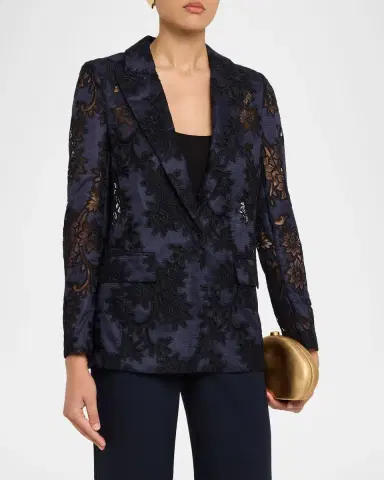 Ungaro Cornelia Lace-Inset Jacket | Thumbnail 4 Ungaro Cornelia Lace-Inset Jacket | Thumbnail 4