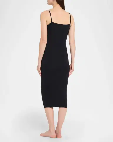 Wolford Fatal Sleeveless Bodycon Knit Velvet Midi Dress | Thumbnail 3 Wolford Fatal Sleeveless Bodycon Knit Velvet Midi Dress | Thumbnail 3