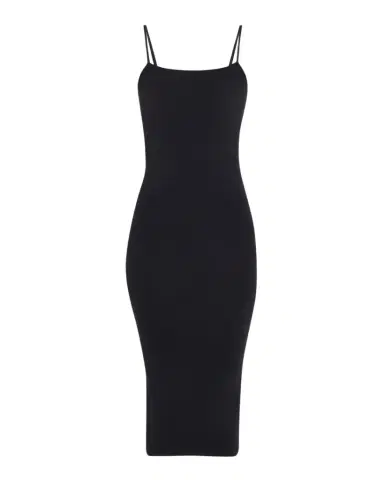 Wolford Fatal Sleeveless Bodycon Knit Velvet Midi Dress | Thumbnail 1 Wolford Fatal Sleeveless Bodycon Knit Velvet Midi Dress | Thumbnail 1