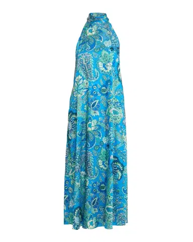 Ungaro Sabine Floral-Print Rhinestone Halter Maxi Dress | Thumbnail 1 Ungaro Sabine Floral-Print Rhinestone Halter Maxi Dress | Thumbnail 1
