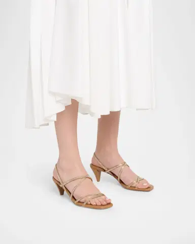 PEDRO GARCIA 45mm Aday Embellished Satin Slingback Sandals | Thumbnail 2 PEDRO GARCIA 45mm Aday Embellished Satin Slingback Sandals | Thumbnail 2