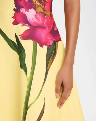 Rickie Freeman for Teri Jon Floral-Print Scuba Midi Dress | Thumbnail 5 Rickie Freeman for Teri Jon Floral-Print Scuba Midi Dress | Thumbnail 5