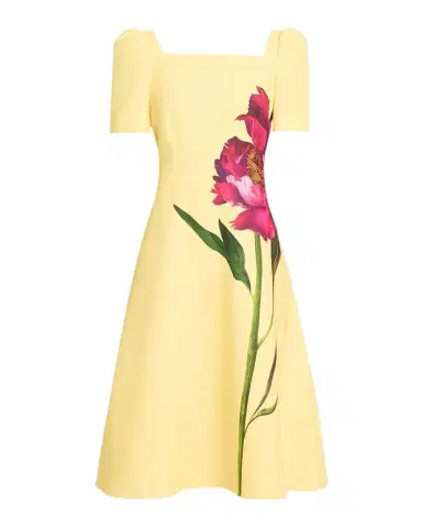 Rickie Freeman for Teri Jon Floral-Print Scuba Midi Dress | Thumbnail 1 Rickie Freeman for Teri Jon Floral-Print Scuba Midi Dress | Thumbnail 1