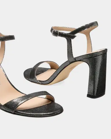 Stuart Weitzman 85mm Babette Leather Noir Ankle-Strap Sandals | Thumbnail 2 Stuart Weitzman 85mm Babette Leather Noir Ankle-Strap Sandals | Thumbnail 2