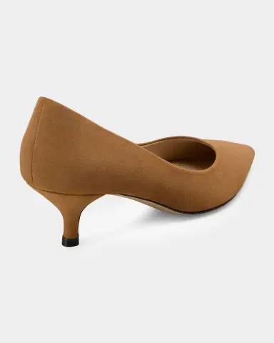 Stuart Weitzman Stuart Suede Kitten Pumps | Thumbnail 3 Stuart Weitzman Stuart Suede Kitten Pumps | Thumbnail 3