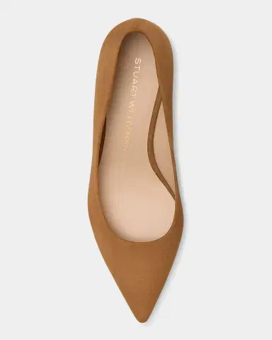 Stuart Weitzman Stuart Suede Kitten Pumps | Thumbnail 4 Stuart Weitzman Stuart Suede Kitten Pumps | Thumbnail 4