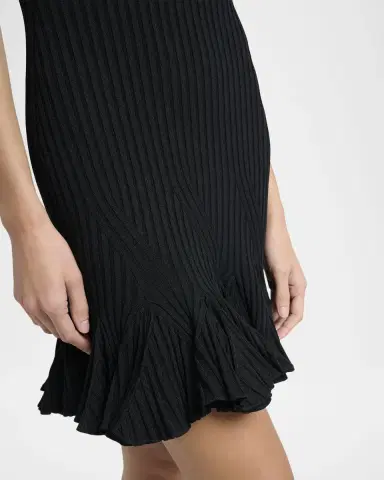 Proenza Schouler Leandra Rib Short-Sleeve Mini Dress | Thumbnail 5 Proenza Schouler Leandra Rib Short-Sleeve Mini Dress | Thumbnail 5