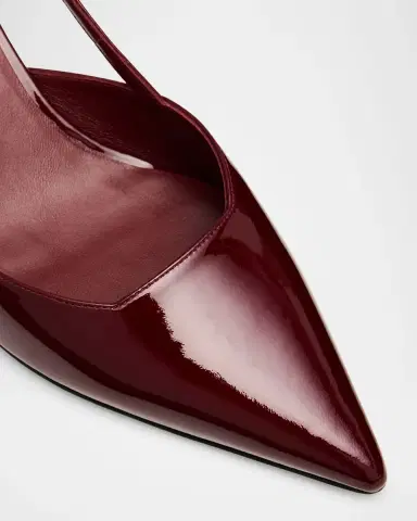 Stuart Weitzman Vinnie Patent Kitten Slingback Pumps | Thumbnail 5 Stuart Weitzman Vinnie Patent Kitten Slingback Pumps | Thumbnail 5