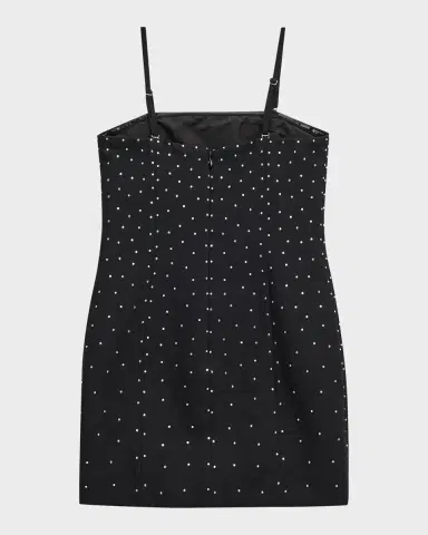 KatieJ NYC Girl's Tween Vega Rhinestone Mini Dress, Size S-XL | Thumbnail 2 KatieJ NYC Girl's Tween Vega Rhinestone Mini Dress, Size S-XL | Thumbnail 2