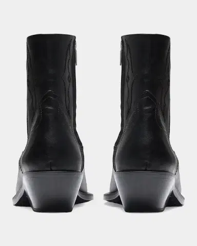 Represent Men's Michael Leather Zip-Up Western Ankle Boots | Thumbnail 2 Represent Men's Michael Leather Zip-Up Western Ankle Boots | Thumbnail 2