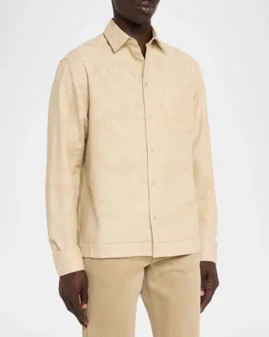 Etro en 's Paisley Jacquard Cotton Button-Down Shirt | Thumbnail 4 Etro en 's Paisley Jacquard Cotton Button-Down Shirt | Thumbnail 4