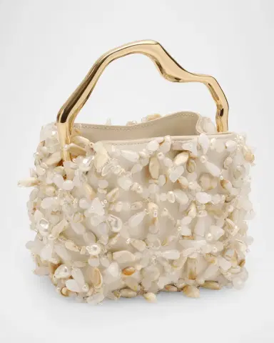 Cult Gaia Solene Mini Beaded Sculptural Top-Handle Bag | Thumbnail 2 Cult Gaia Solene Mini Beaded Sculptural Top-Handle Bag | Thumbnail 2