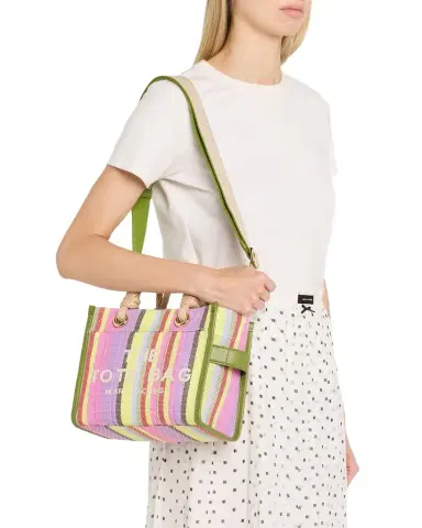 Marc Jacobs The Stripe Mesh Small Tote Bag | Thumbnail 1 Marc Jacobs The Stripe Mesh Small Tote Bag | Thumbnail 1