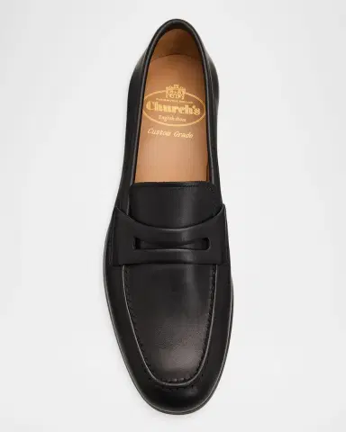 Church's Men's Milton Calf Leather Penny Loafers | Thumbnail 4 Church's Men's Milton Calf Leather Penny Loafers | Thumbnail 4