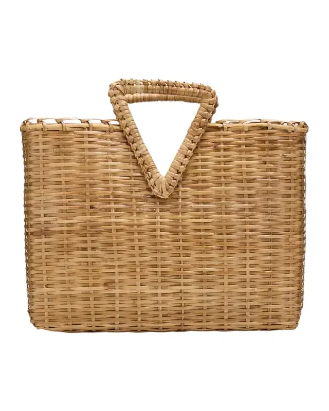 Vesper Woven Bamboo Tote Bag Vesper Woven Bamboo Tote Bag