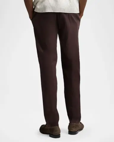 Onia Men's Stretch Linen Flat-Front Trousers | Thumbnail 3 Onia Men's Stretch Linen Flat-Front Trousers | Thumbnail 3