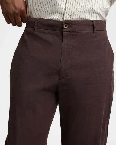 Onia Men's Stretch Linen Flat-Front Trousers | Thumbnail 5 Onia Men's Stretch Linen Flat-Front Trousers | Thumbnail 5