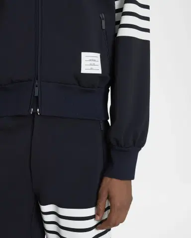 Thom Browne Men's 4-Bar Full-Zip Bomber Jacket | Thumbnail 5 Thom Browne Men's 4-Bar Full-Zip Bomber Jacket | Thumbnail 5