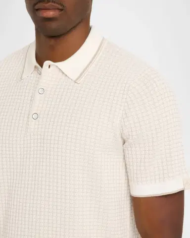rag & bone Men 's Harvey Rib-Knit Polo Shirt | Thumbnail 5 rag & bone Men 's Harvey Rib-Knit Polo Shirt | Thumbnail 5