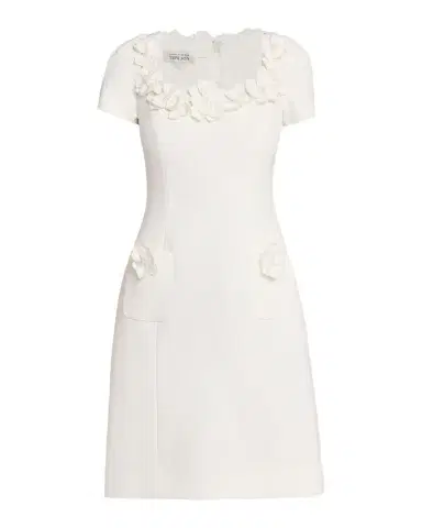Rickie Freeman for Teri Jon Floral Applique Crepe Mini Dress | Thumbnail 1 Rickie Freeman for Teri Jon Floral Applique Crepe Mini Dress | Thumbnail 1