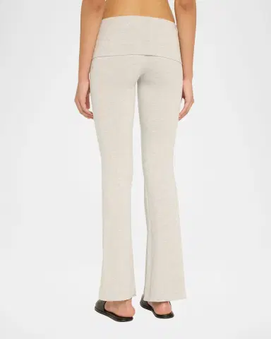 Skims Cotton Jersey Foldover Flare-Leg Pants | Thumbnail 3 Skims Cotton Jersey Foldover Flare-Leg Pants | Thumbnail 3