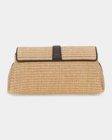 Ferragamo Leather-Trim Raffia Crossbody Bag | Thumbnail 3 Ferragamo Leather-Trim Raffia Crossbody Bag | Thumbnail 3