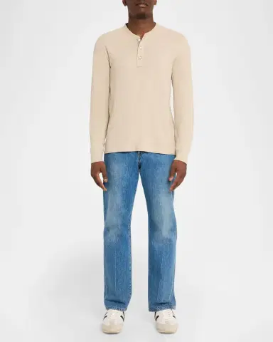 rag & bone Men 's Classic Flame Henley Long-Sleeve T-Shirt | Thumbnail 2 rag & bone Men 's Classic Flame Henley Long-Sleeve T-Shirt | Thumbnail 2