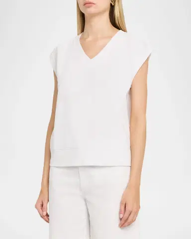 Eileen Fisher Cap-Sleeve Organic Cotton Terry Top | Thumbnail 4 Eileen Fisher Cap-Sleeve Organic Cotton Terry Top | Thumbnail 4