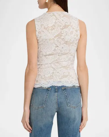 Generation Love Leila Lace V-Neck Tank Top | Thumbnail 3 Generation Love Leila Lace V-Neck Tank Top | Thumbnail 3