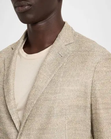 Emporio Armani Men 's Cotton Textured Knit Blazer | Thumbnail 5 Emporio Armani Men 's Cotton Textured Knit Blazer | Thumbnail 5