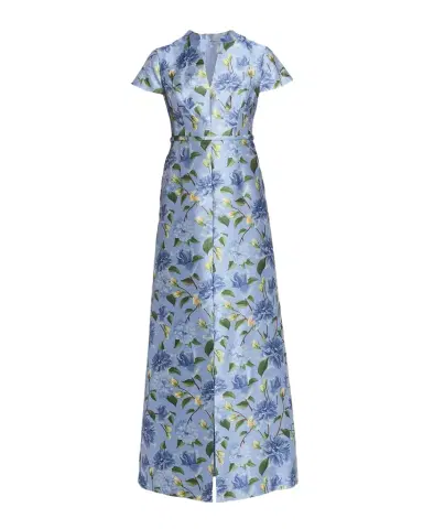 Sachin & Babi Marni Floral-Print Gazar Gown | Thumbnail 1 Sachin & Babi Marni Floral-Print Gazar Gown | Thumbnail 1