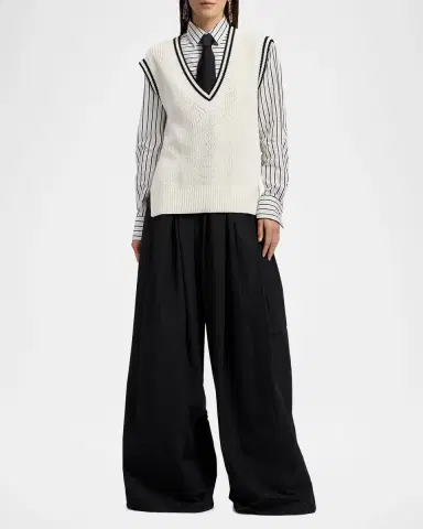 Ralph Lauren Collection Cotton-Silk Oversize Sweater Vest | Thumbnail 2 Ralph Lauren Collection Cotton-Silk Oversize Sweater Vest | Thumbnail 2