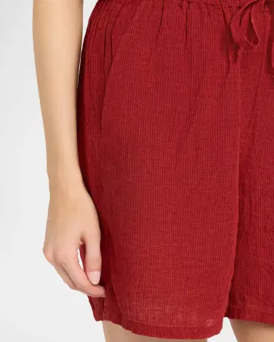 Eileen Fisher Striped Organic Linen Walking Shorts | Thumbnail 5 Eileen Fisher Striped Organic Linen Walking Shorts | Thumbnail 5