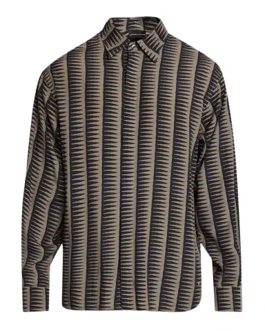 Emporio Armani Men's Jagged Edge Stripe Sport Shirt | Thumbnail 1 Emporio Armani Men's Jagged Edge Stripe Sport Shirt | Thumbnail 1
