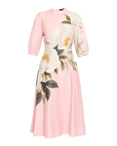 Rickie Freeman for Teri Jon Floral-Print Cotton Midi Shirtdress | Thumbnail 1 Rickie Freeman for Teri Jon Floral-Print Cotton Midi Shirtdress | Thumbnail 1