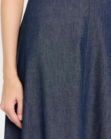 Eileen Fisher Organic Cotton Denim Midi Skirt | Thumbnail 5 Eileen Fisher Organic Cotton Denim Midi Skirt | Thumbnail 5