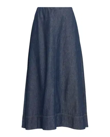 Eileen Fisher Organic Cotton Denim Midi Skirt | Thumbnail 1 Eileen Fisher Organic Cotton Denim Midi Skirt | Thumbnail 1