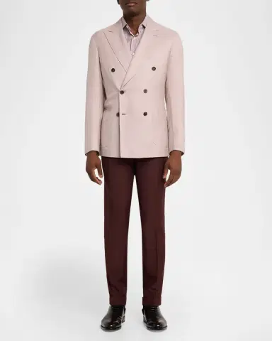 Brioni Men's Soffio Cashmere Double-Breasted Jacket | Thumbnail 2 Brioni Men's Soffio Cashmere Double-Breasted Jacket | Thumbnail 2