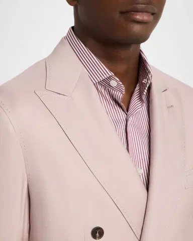 Brioni Men's Soffio Cashmere Double-Breasted Jacket | Thumbnail 5 Brioni Men's Soffio Cashmere Double-Breasted Jacket | Thumbnail 5