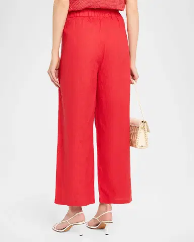 Eileen Fisher Wide-Leg Organic Linen Ankle Pants | Thumbnail 3 Eileen Fisher Wide-Leg Organic Linen Ankle Pants | Thumbnail 3