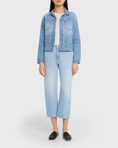 L 'AGENCE Celina Femme Denim Jacket | Thumbnail 2 L 'AGENCE Celina Femme Denim Jacket | Thumbnail 2