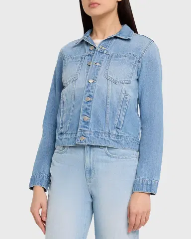 L 'AGENCE Celina Femme Denim Jacket | Thumbnail 4 L 'AGENCE Celina Femme Denim Jacket | Thumbnail 4