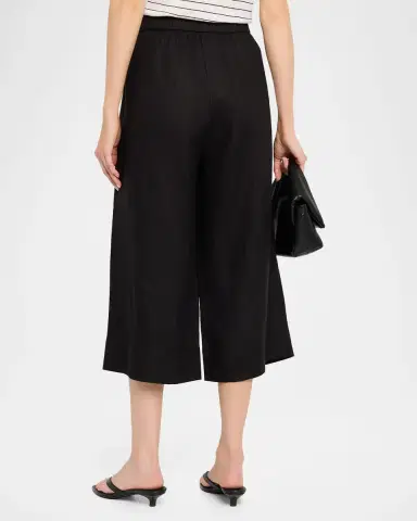 Eileen Fisher Pleated Organic Linen Culotte Pants | Thumbnail 3 Eileen Fisher Pleated Organic Linen Culotte Pants | Thumbnail 3