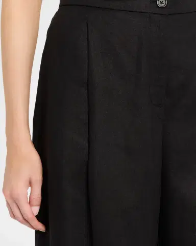 Eileen Fisher Pleated Organic Linen Culotte Pants | Thumbnail 5 Eileen Fisher Pleated Organic Linen Culotte Pants | Thumbnail 5