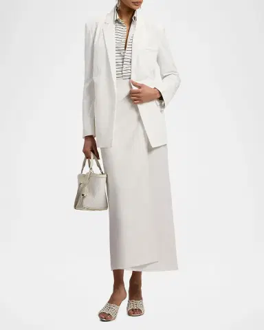 Ralph Lauren Collection Carlotta Peached Cotton-Blend Jacket | Thumbnail 2 Ralph Lauren Collection Carlotta Peached Cotton-Blend Jacket | Thumbnail 2