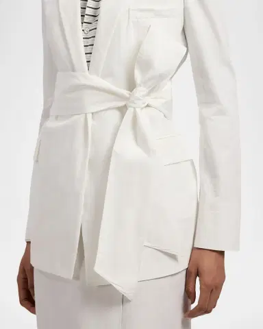 Ralph Lauren Collection Carlotta Peached Cotton-Blend Jacket | Thumbnail 5 Ralph Lauren Collection Carlotta Peached Cotton-Blend Jacket | Thumbnail 5