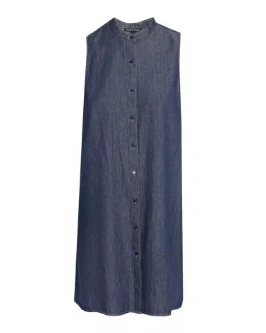 Eileen Fisher Sleeveless Organic Cotton Denim Mini Dress | Thumbnail 1 Eileen Fisher Sleeveless Organic Cotton Denim Mini Dress | Thumbnail 1