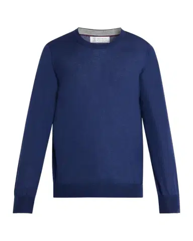 Brunello Cucinelli Men's Cashmere Knit Crewneck Sweater | Thumbnail 1 Brunello Cucinelli Men's Cashmere Knit Crewneck Sweater | Thumbnail 1